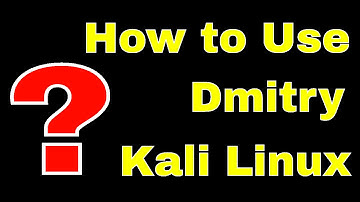 How to use dmitry in kali linux - Information Gathering tool