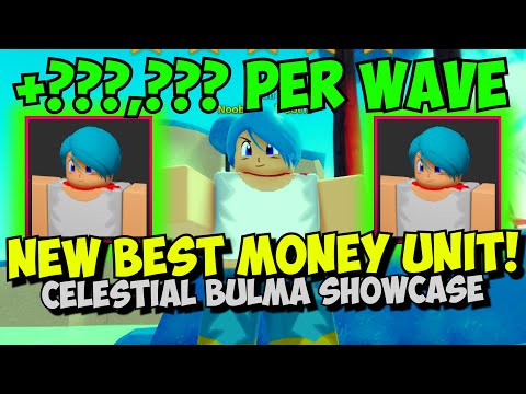 New Best Unit CELESTIAL BULMA Gives INSANE MONEY PER WAVE! | UTD Showcase