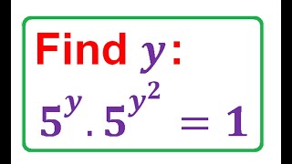 Find y.  (Ecuación Exponencial).