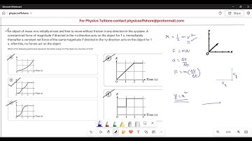 Kinetic Energy of an Object Under Sequential Forces in the XY-Plane