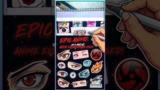 🏆 How To Draw EPIC Anime Eyes! 👁️🔥 #shorts #art