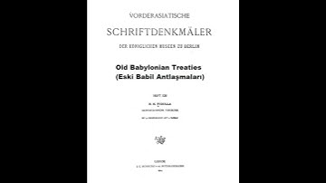 Old Babylonian Treaties - Eski Babil Antlaşmaları #babylonian #cuneiform #books