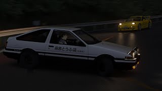 Initial D INERTIA DRIFT [AE86 VS FD3S] [Asseto Corsa]
