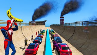 Ramps Palmer Taylor Power Station go to Humane Labs Spiderman Cars Team in GTA V mods by Onegamesplus 18,934 views 1 month ago 32 minutes