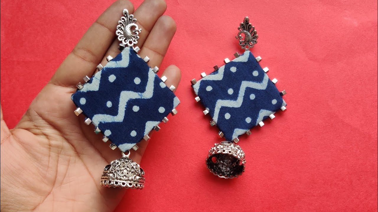 Share 65+ fabric covered earrings best