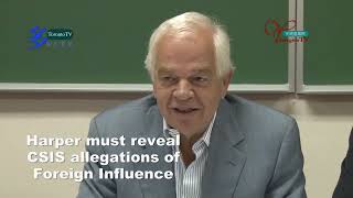 20100812, Harper must reveal CSIS allegations of Foreign Influence, Toronto, Canada