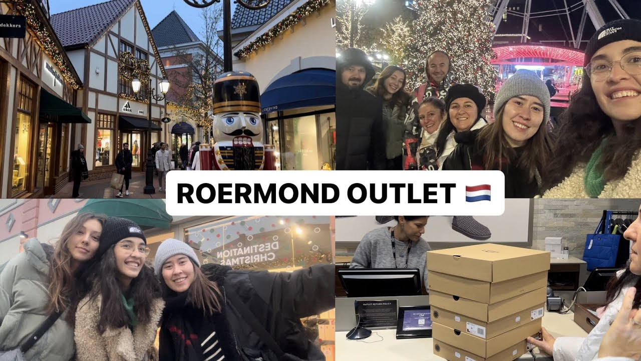 Ailem Almanya‘ya geldi | Roermond Outlet alışverişi 🇳🇱 | Nike, Tommy, Ugg | Fiyatlara şaşıracaksınız