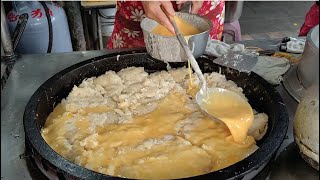 Amazing Giant Vegetable Omelet  pancake Making   /巨大古早味蛋餅製作Taiwan Street Food