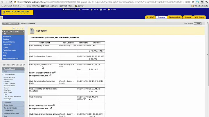 ACCT 221 Course-Blackboar...   Overview