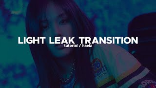 light leak transition tutorial | after effects