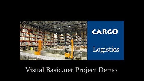 How to make VB net Project   Cargo Logistic Management    Visual Basic Project Demo VB116
