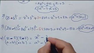 امثلة عن المتطابقات الشهيرة للسنة الرابعة متوسط مع الاستاذة فتوري_مراجعة للفرض