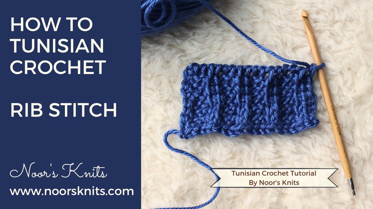 Beginner Crochet Kit Tunisian Crochet Washcloth - Noor's Knits