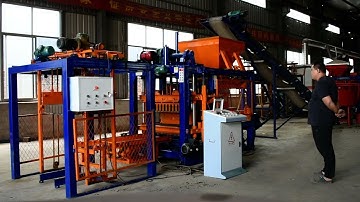 QTJ4-25 Fully Automatic Cement Block Making Machine Working Video