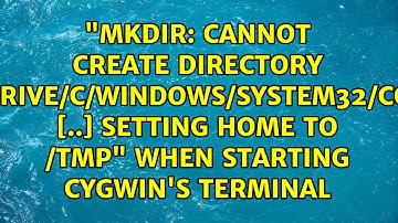cannot create directory 