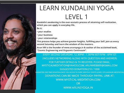 Online Kundalini Yoga Learning Session Level 1 For Beginners