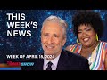 Jon stewart tackles the mideast escalation  dulc sloan on trumps jury selection  the daily show