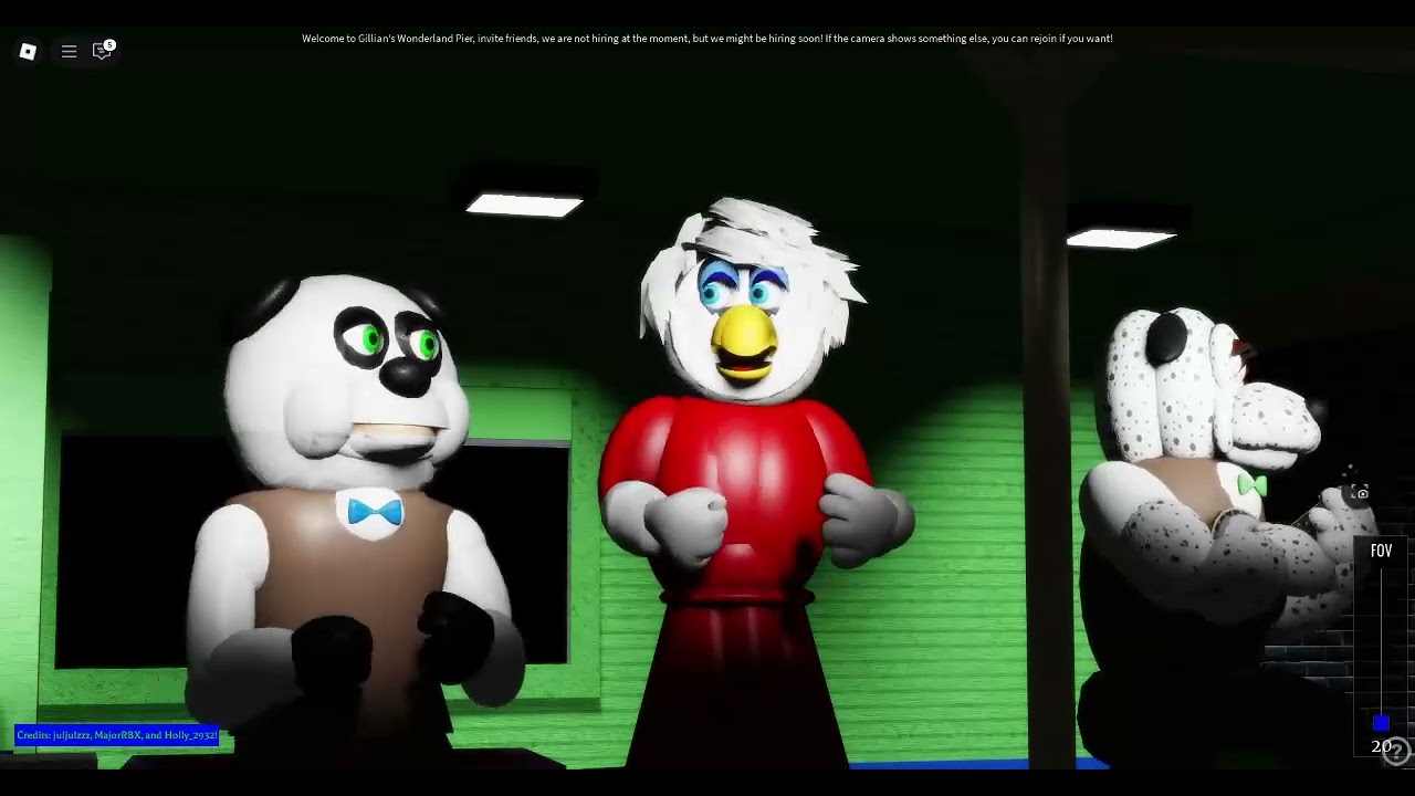 Roblox - Gillian's Wonderland Pier - The Man & Dog Show - Henrietta Hatpin - You're Cheatin' Heart