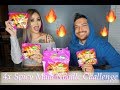 4x Spicy Mala Noodle Challenge (I almost passed out!!) | Us Always