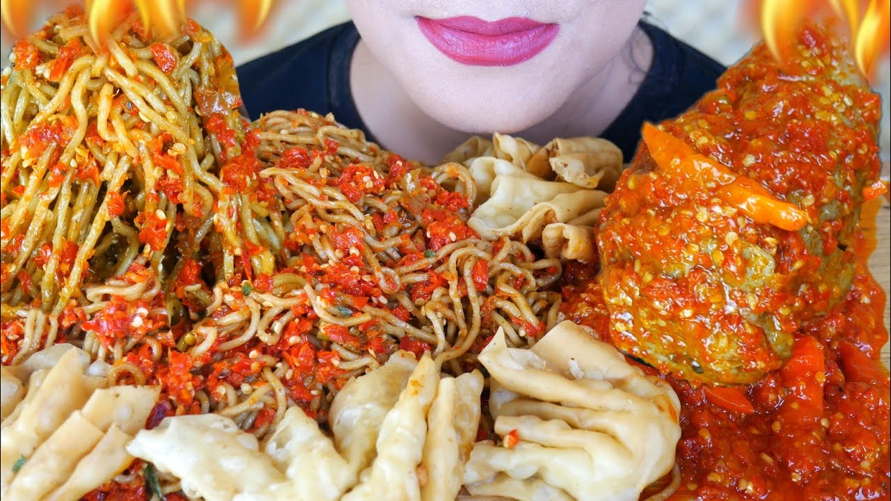 ASMR MIE GACOAN LEVEL 8 DAN BAKSO PENTUNG IGA MERCON | ASMR MUKBANG INDONESIA