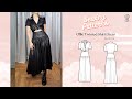 Ollie Twisted Shirt Dress Sewing Video // Digital PDF Sewing Pattern Size UK 2-18 // Luyion