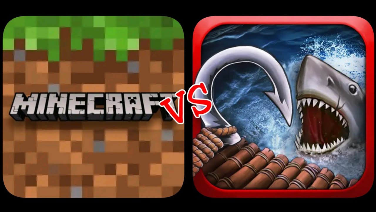 Minecraft PE Survival VS Raft Survival Ocean Nomad - YouTube