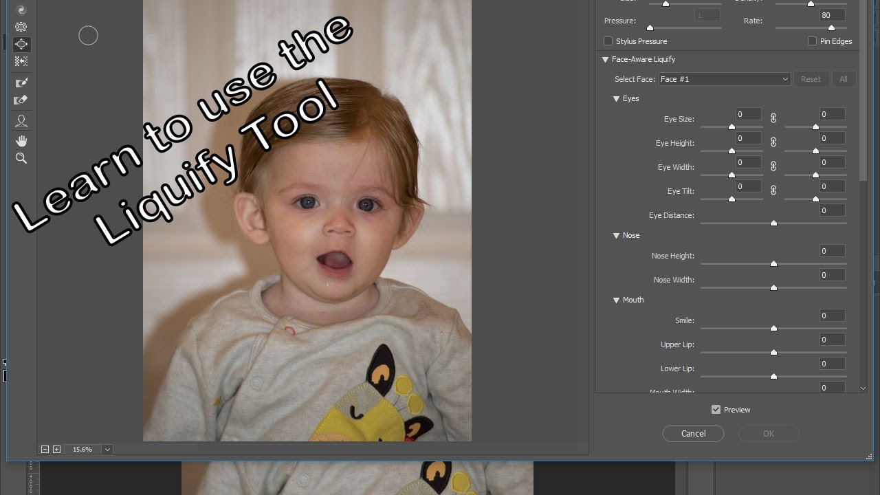Photoshop Tutorial | Using the Liquify Tool - YouTube
