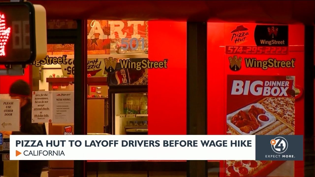 Pizza Hut to lay off drivers before wage hike - YouTube