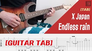 [TAB + INST.] X Japan - Endless rain Guitar solo chords