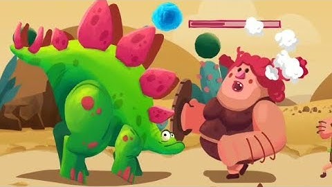 Beating level 25 (BOSS BATTLE) In Dino Bash