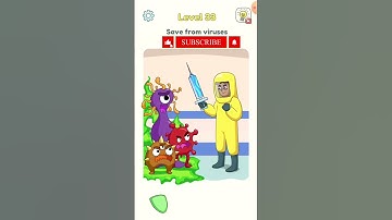 Save From Viruses 😷Dop3 Level 33 ✅ #shorts #gameplay #dop3