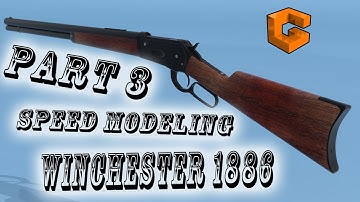 Speed modeling - Winchester model 1886, part 3 (Modo 10)