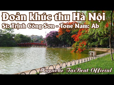 Karaoke Đoản Khúc Thu Hà Nội Tone Nam | TAS BEAT