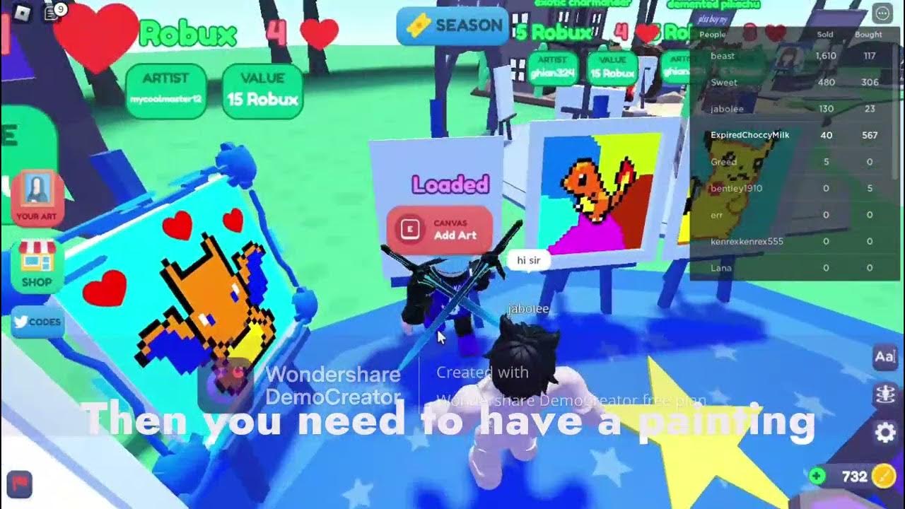 How To Claim Robux In Starving Artist How to claim your robux in starving artist - YouTube