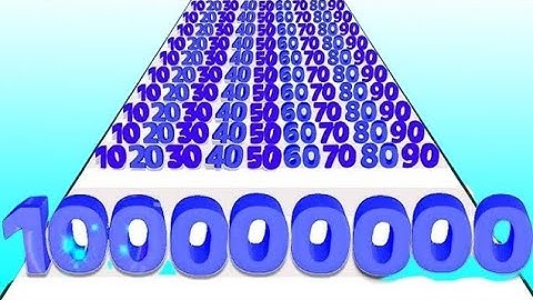 Number Master 3D : Number Run 2048 in MAX LEVEL ( New Update , ASMR ) PART 3