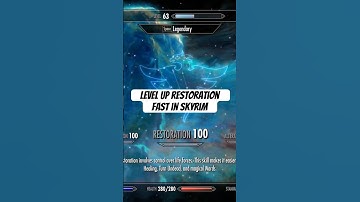 Level Up Restoration FAST In Skyrim #skyrim