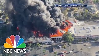 San Jose Home Depot Engulfed In Massive Fire