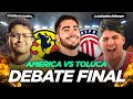 DEBATE PICANTE entre aficionados de AMÉRICA y TOLUCA | Predicción Final Apertura 2025