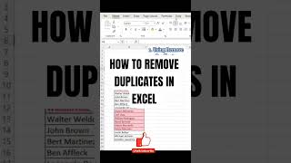 Clean Your Data: 2 Easy Ways to Remove Duplicates in Excel|#excel #exceltips #trending #trendingnow