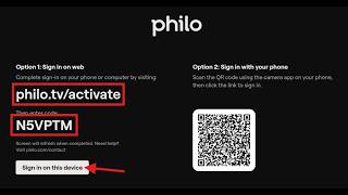 Philo.tv/activate