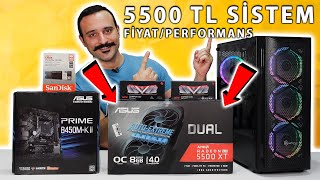 5500 Tl En İyi Full Amd Fiyatperformans Oyun Bilgisayarı