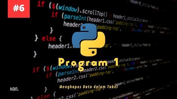 Program 1 #6 | Menghapus Data dalam Tabel MySQL