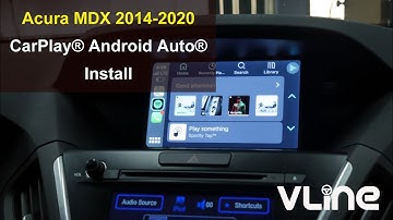VLine CarPlay Android Auto Acura MDX 2014 - 2020 USB Retention REV Wire Connect Glove Box Install