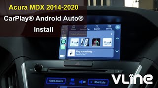 VLine CarPlay® Android Auto® Acura MDX 2014  2020 USB Retention REV Wire Connect Glove Box Install
