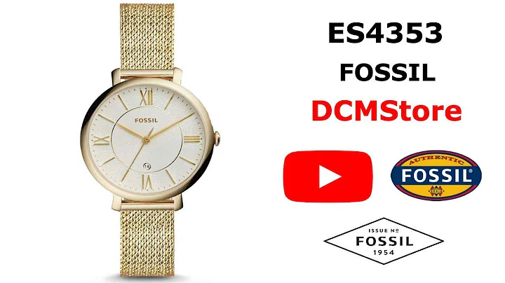 ES4353 Fossil Jacqueline Silver Dial Gold Tone