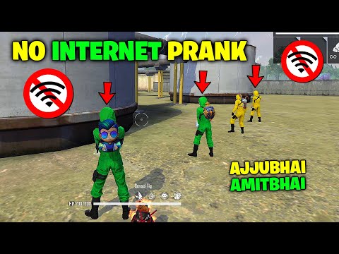 NO INTERNET PRANK with GREEN and YELLOW CRIMINAL | GARENA FREE FIRE