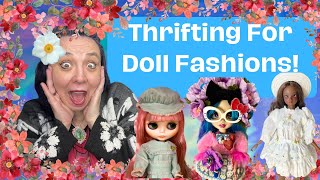 DIY Smart Doll Clothes! Upcycled Doll Fashions! Thrift Store Shopping For Doll Fashions!