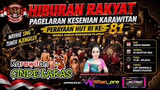 🔴LIVE  : Karawitan CINDE LARAS  - PERAYAAN HUT RI KE-81 WARGA BORANGAN  | Plupuh, 28 Agustus 2026