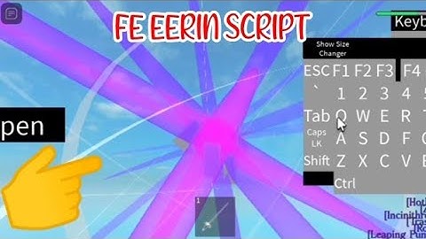 ROBLOX FE EERIN SCRIPT using FLUXUS EXECUTOR played at Fencing - script link on pinned comments