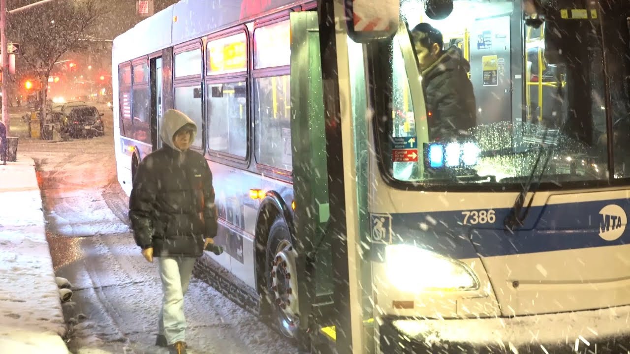 Flushing NYC PM Winter Storm Travel Nightmare - 3/3/2019